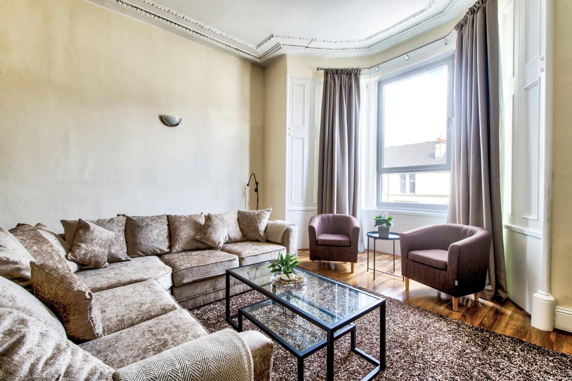 Stunning 5 Bedroom Apt, Close To City Centre, Sec, Hydro And Motorway Glasgow Bagian luar foto